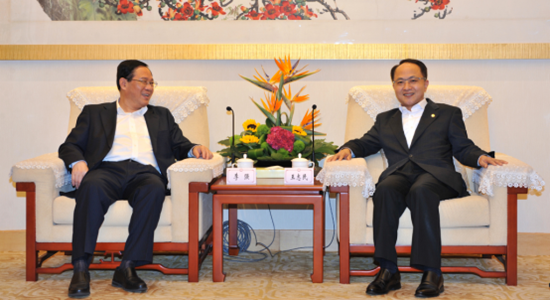 王志民會(huì)見江蘇省委書記李強(qiáng)