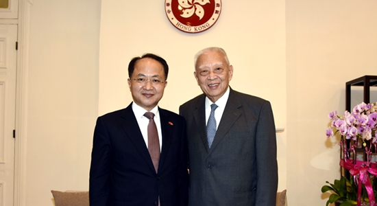 王志民拜會(huì)全國(guó)政協(xié)副主席董建華、梁振英