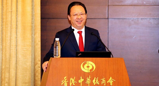 譚鐵牛為香港中華總商會(huì)解讀十九大精神