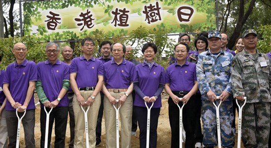 王志民參加2018年香港植樹日活動(dòng)