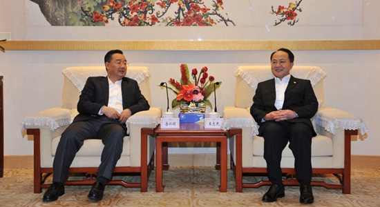 王志民會(huì)見甘肅省省長(zhǎng)唐仁健一行