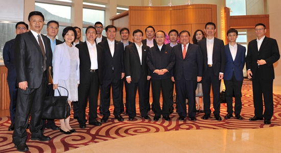 王志民會(huì)見中央統(tǒng)戰(zhàn)部副部長(zhǎng)、全國(guó)工商聯(lián)黨組書記徐樂(lè)江一行