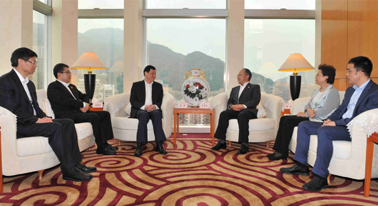 王志民會(huì)見上海市市長(zhǎng)應(yīng)勇一行