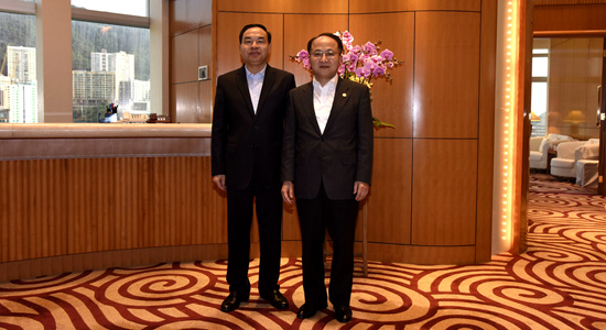 王志民會(huì)見重慶市市長(zhǎng)唐良智一行