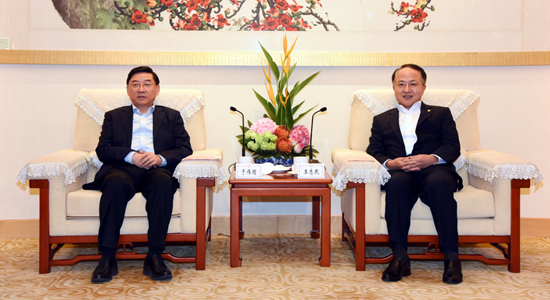 王志民會(huì)見福建省委書記于偉國(guó)一行