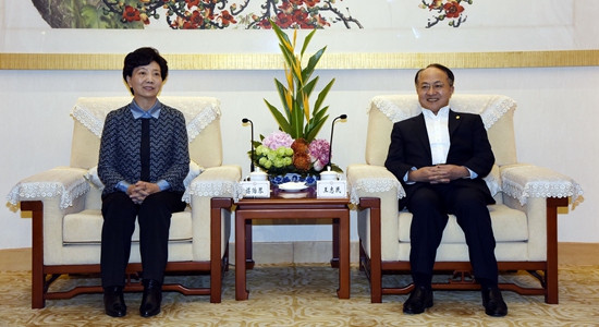 王志民會(huì)見貴州省省長(zhǎng)諶貽琴一行
