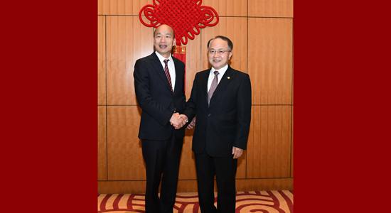 王志民會(huì)見臺(tái)灣高雄市長(zhǎng)韓國(guó)瑜一行
