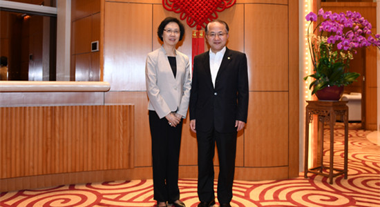 王志民會(huì)見上海市人大常委會(huì)主任殷一璀