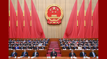 十四屆全國(guó)人大二次會(huì)議在京開(kāi)幕 習(xí)近平等在主席臺(tái)就座